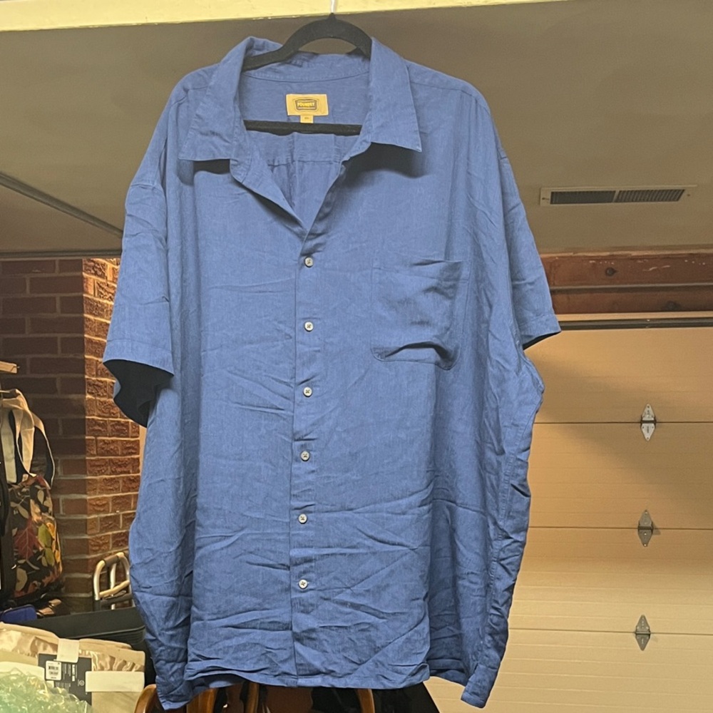 NWOT- The Foundry Supply Co. Casual Blue Button-Down Shirt